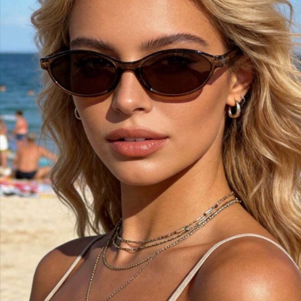 1 Pair Retro Geometric Full Frame Vintage Fashion Glasses For Women, Timeless - Picture 3 of 4